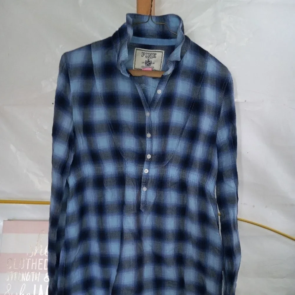 PINK VICTORIA'S SECRET LONG SLEEVE SHIRT - Picture 1 of 4